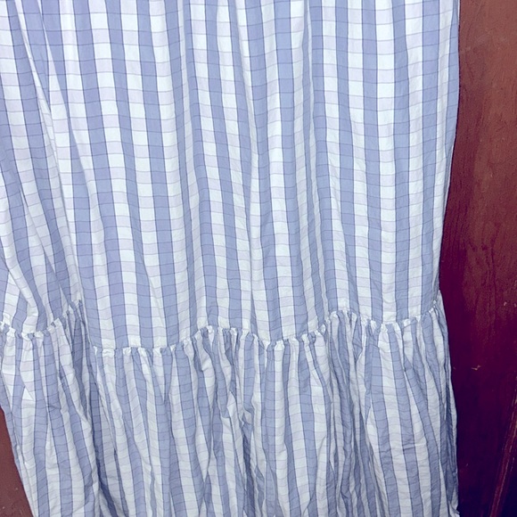 a.n.a Blue and White Maxi Sundress with Flutter Sleeves size XXL - Picture 4 of 8